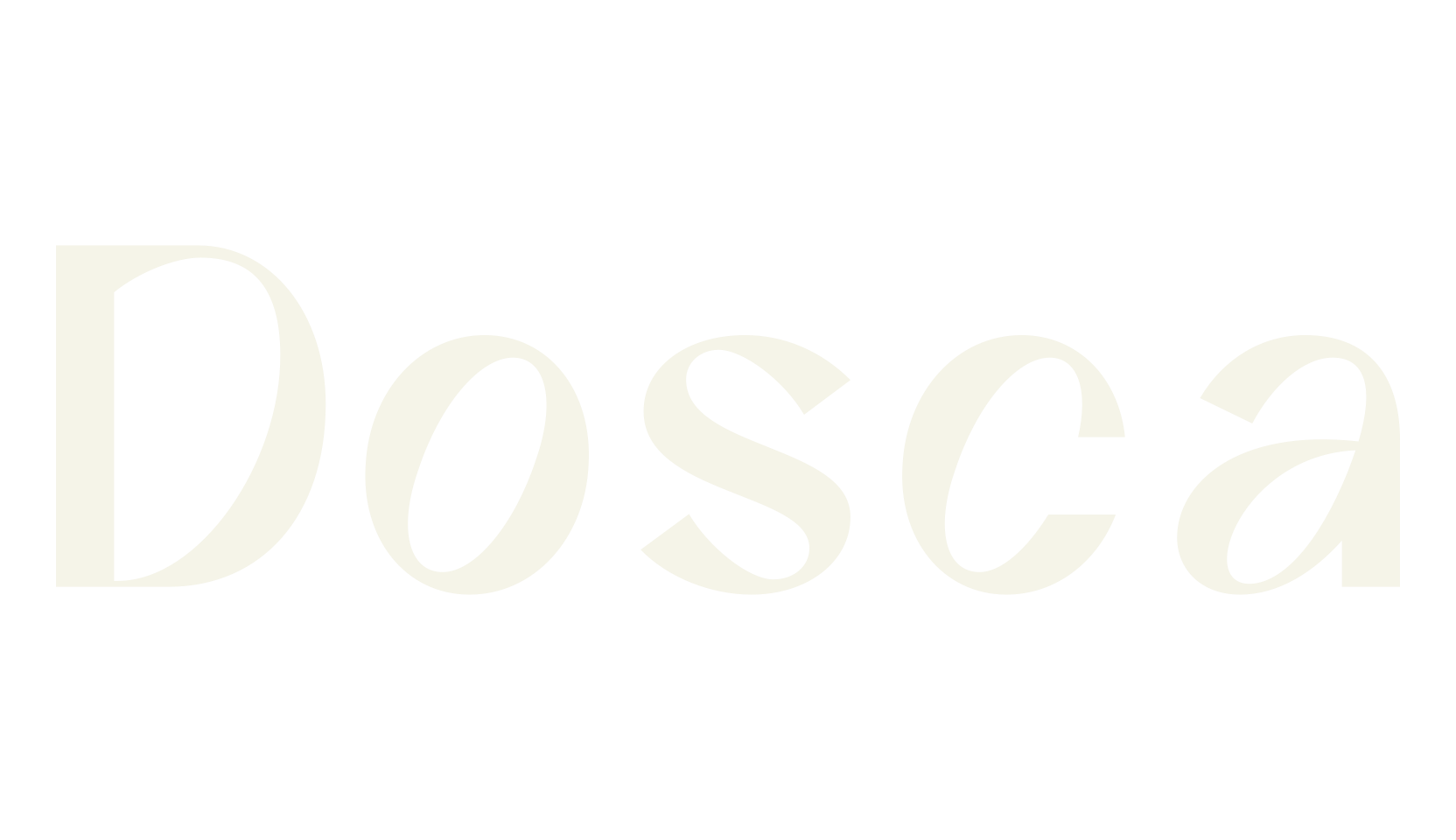 Dosca, sans serif font preview