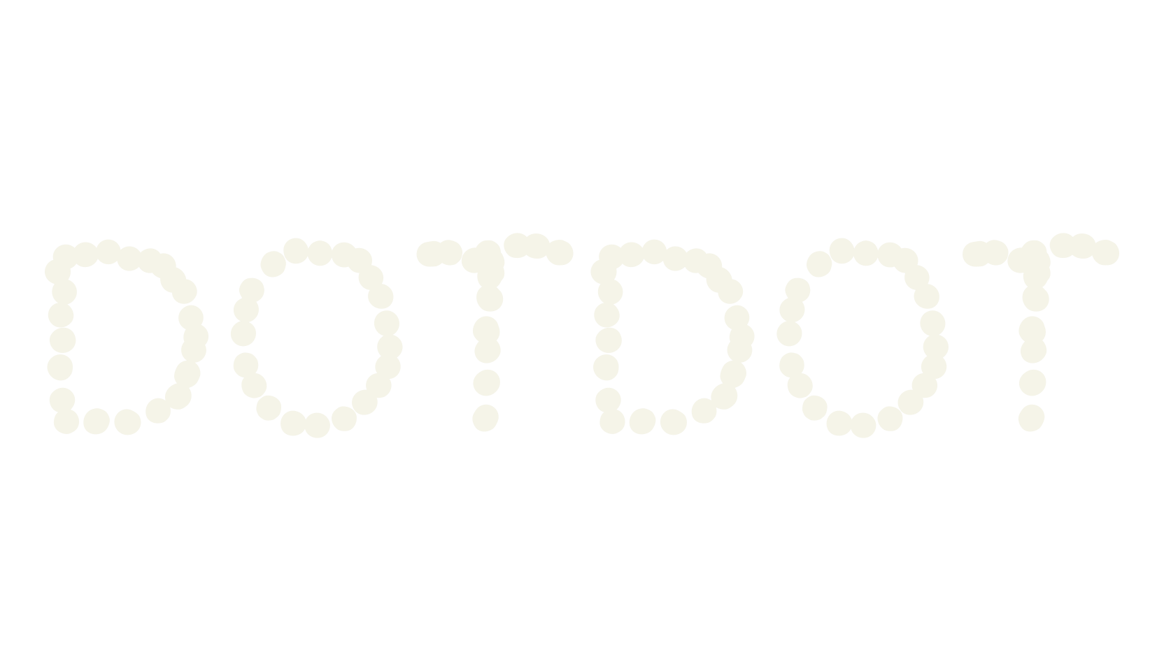Dotdot, sans serif font preview
