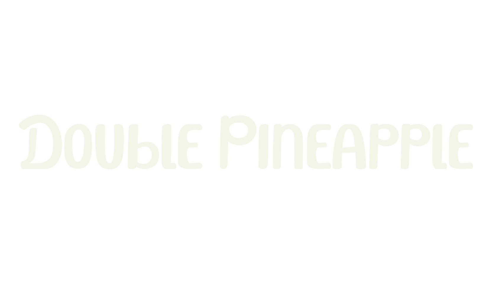 Double Pineapple, handwritten font preview