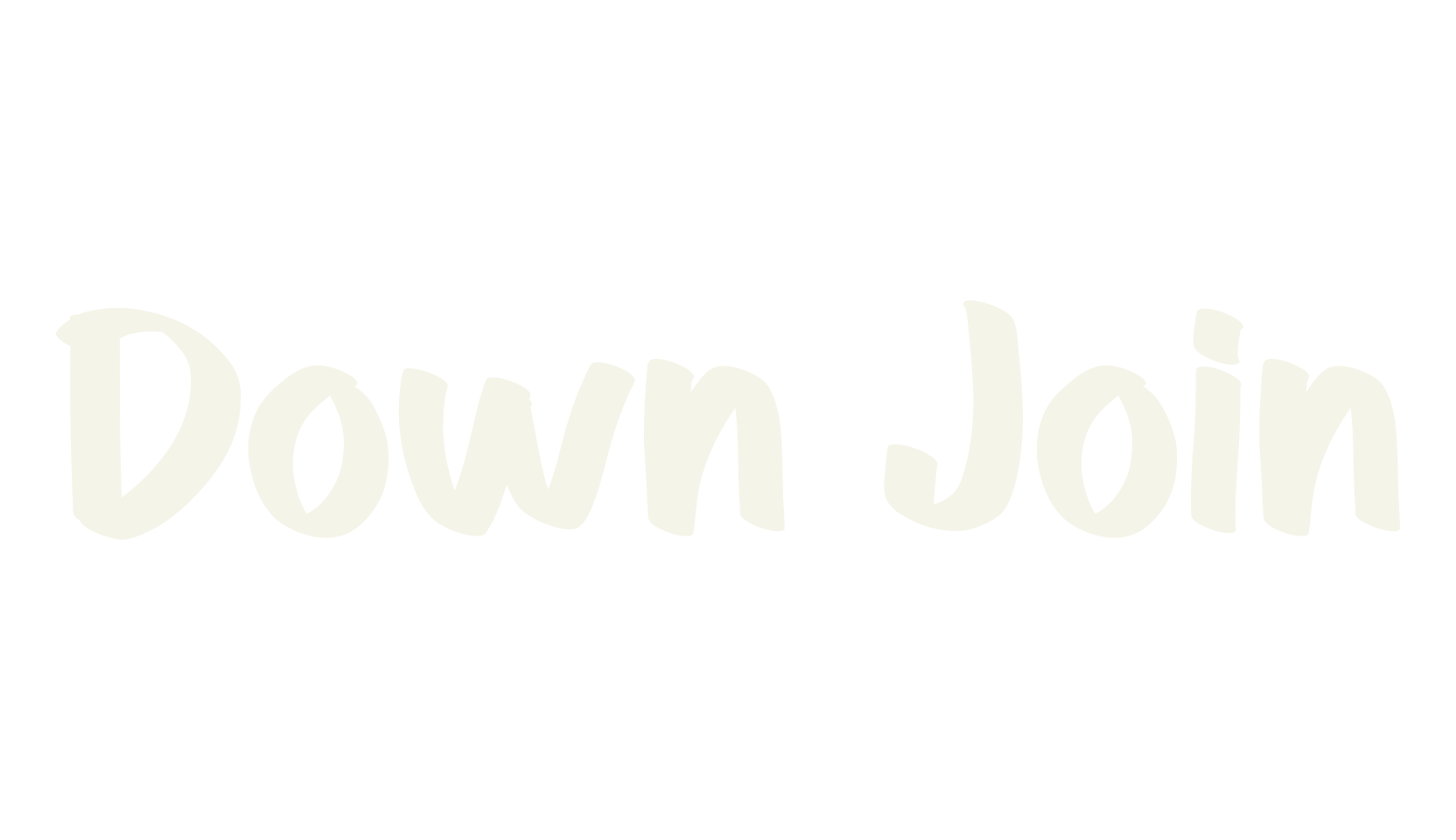 Down Join, handwriting font preview