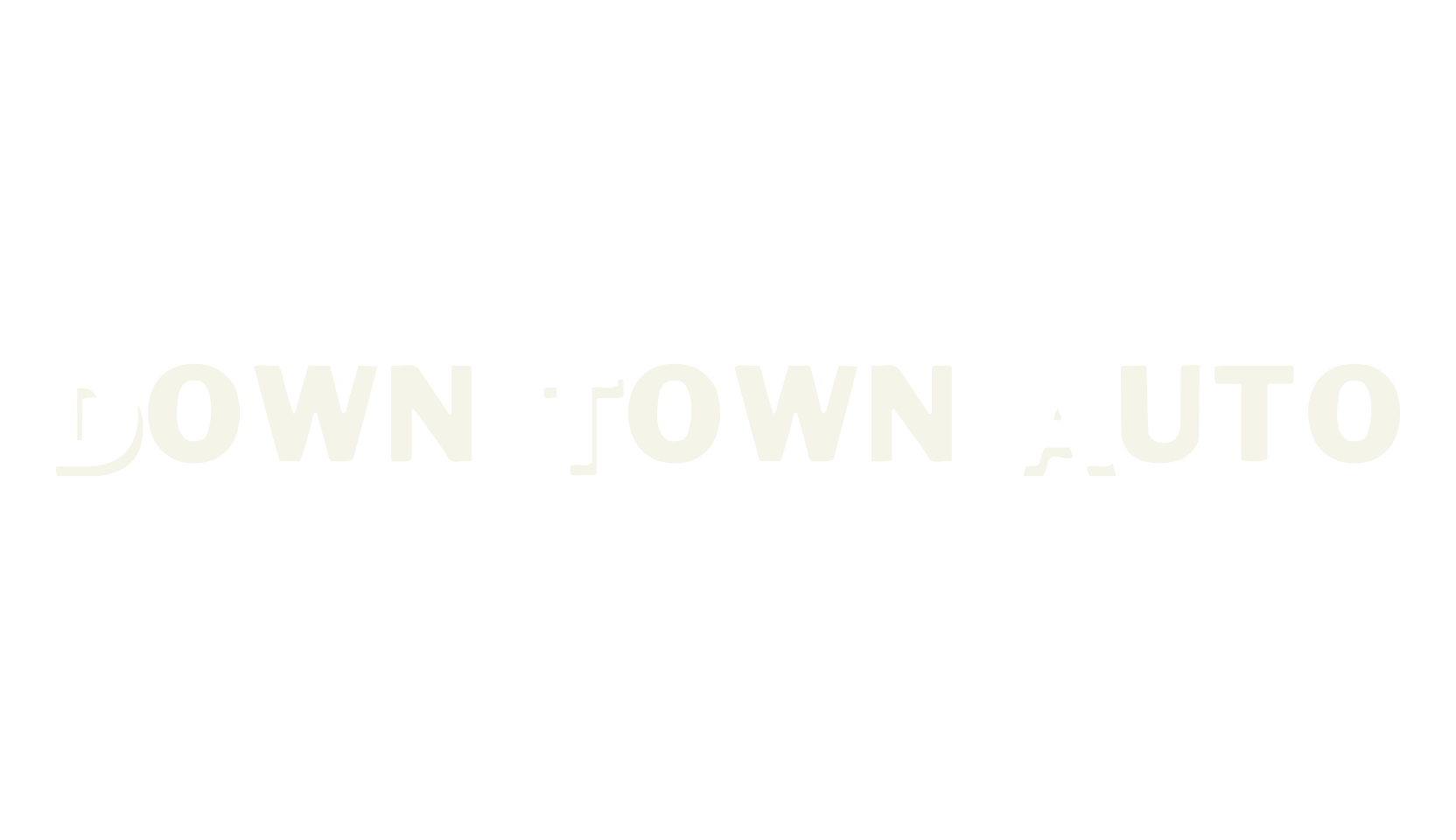 Down Town Auto, shadow font preview