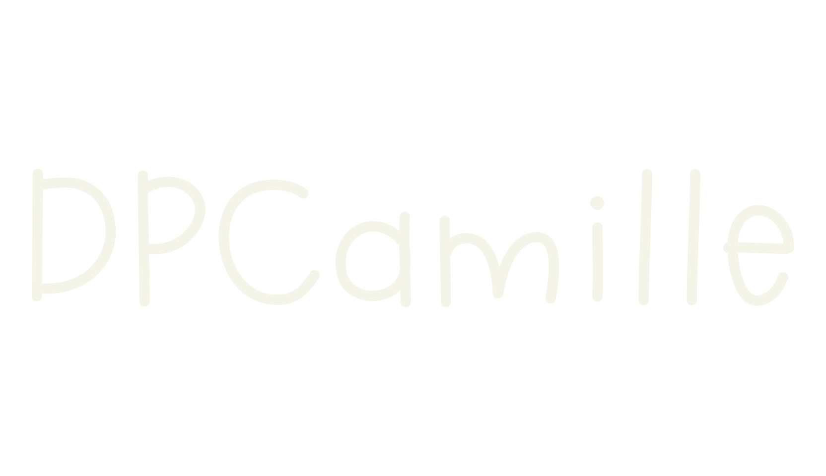 DPCamille, cute font preview