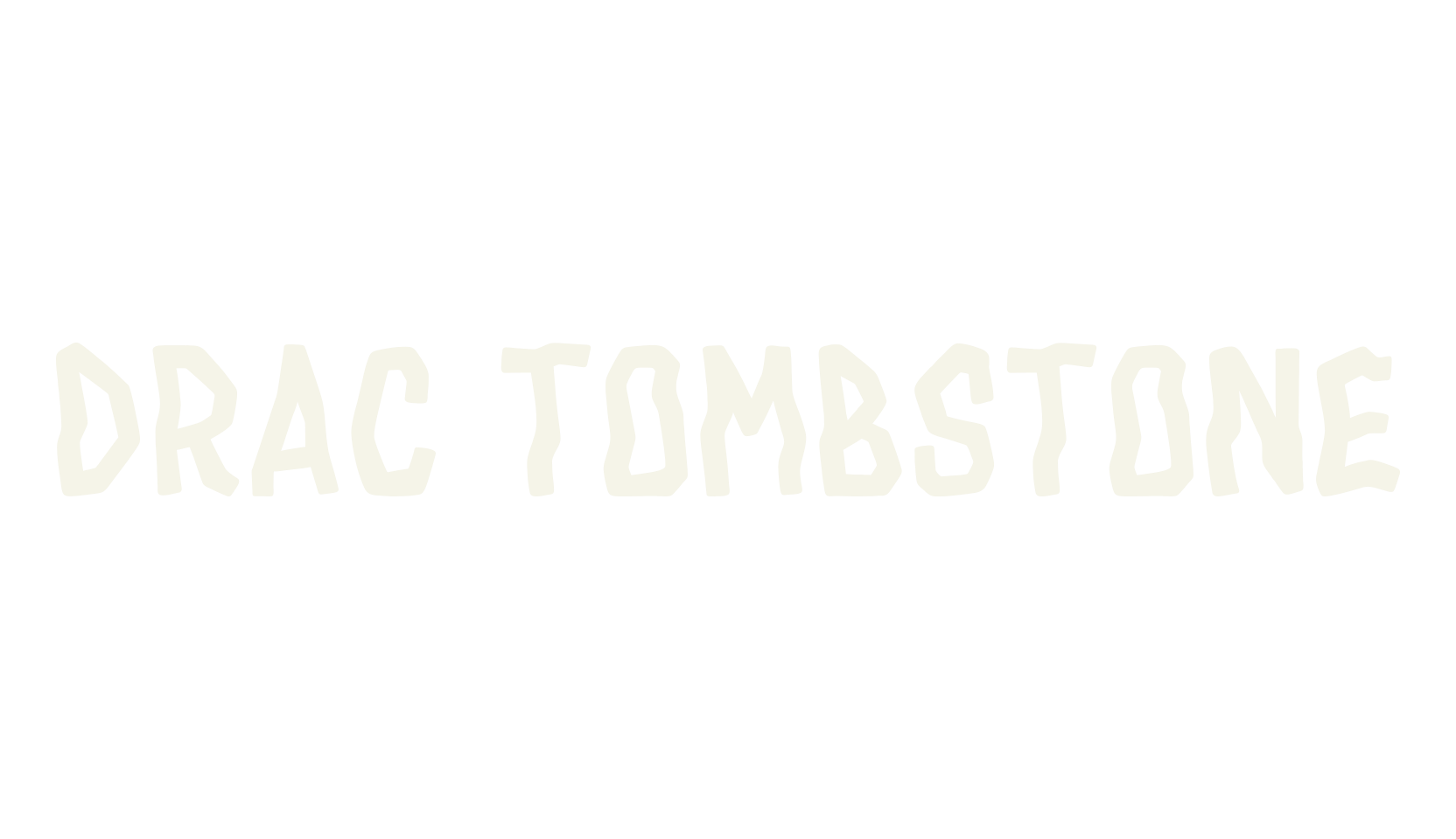 Drac Tombstone, tattoo font preview