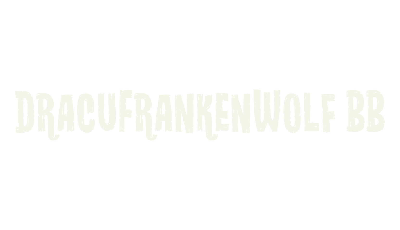 DracuFrankenWolf BB, fantasy font preview