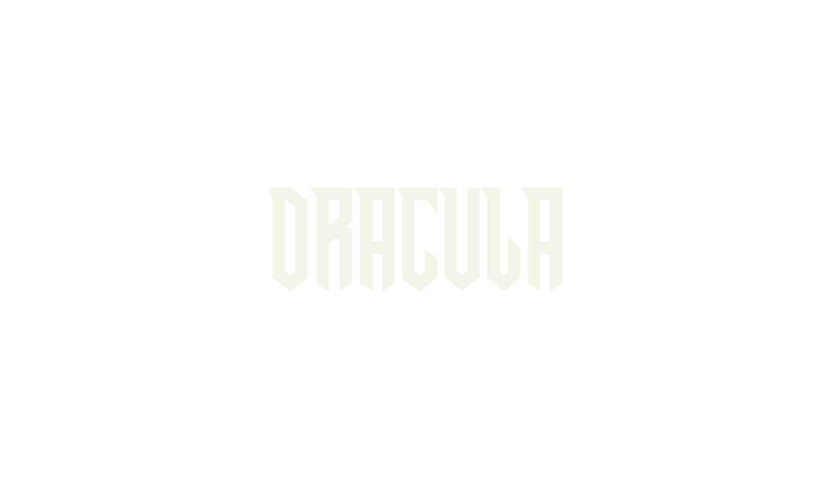 Dracula, gothic font preview