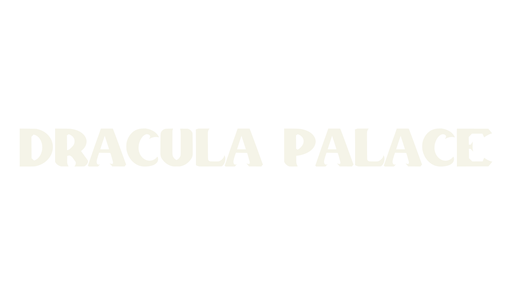 Dracula Palace, band font preview