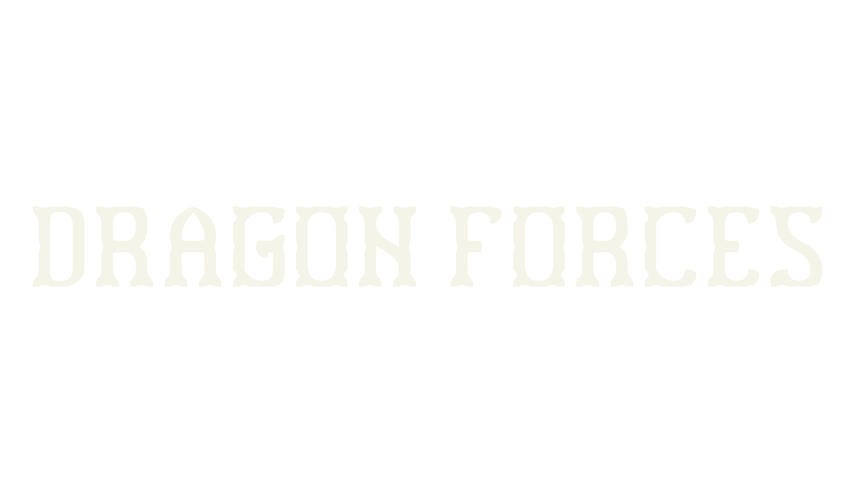 DRAGON FORCES, display market font preview