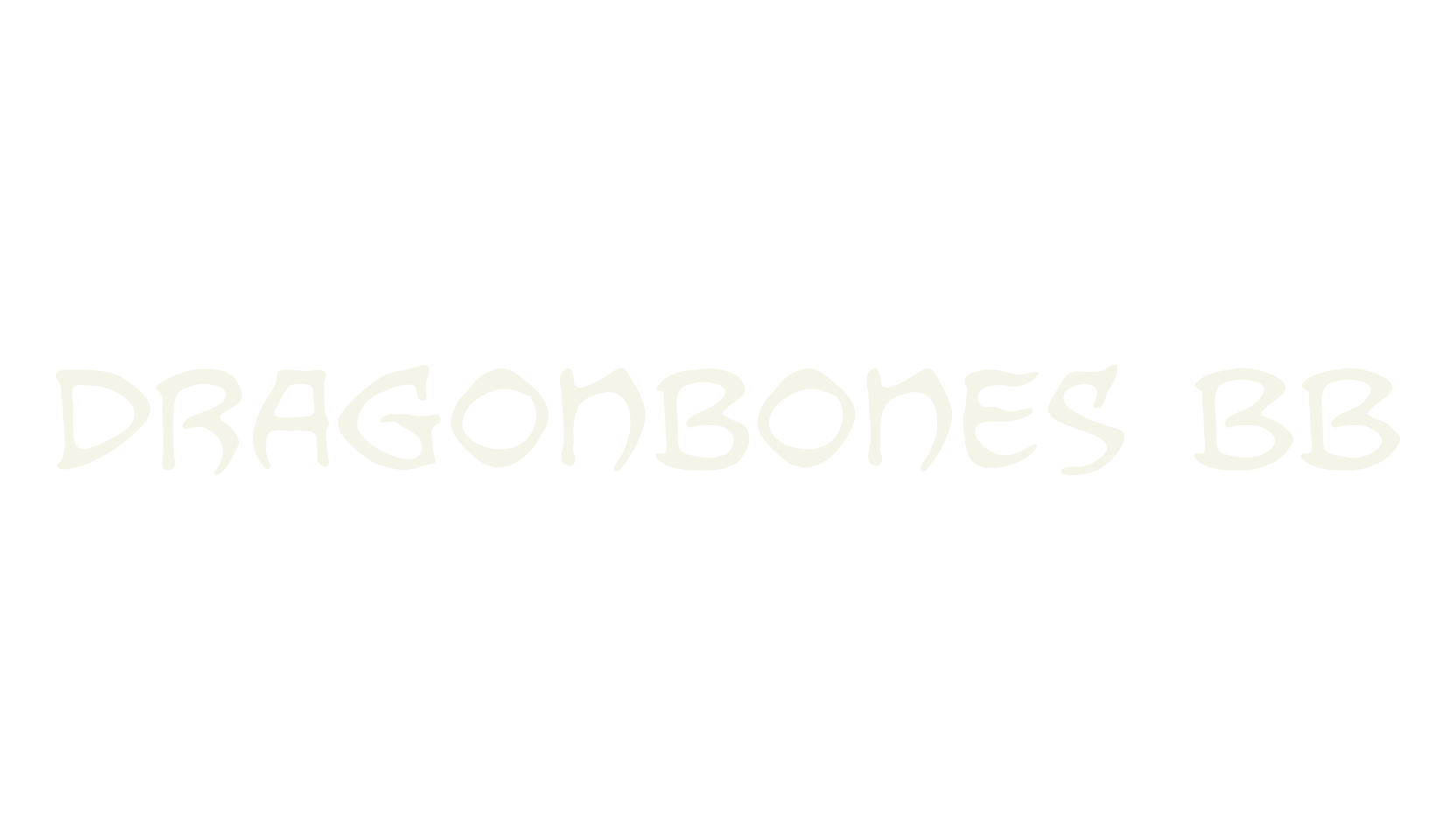 Dragonbones BB, display market font preview