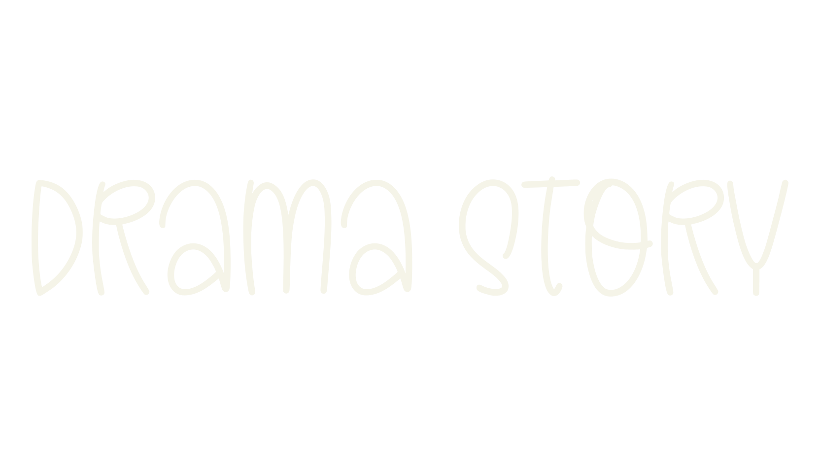 Drama Story, cute font preview
