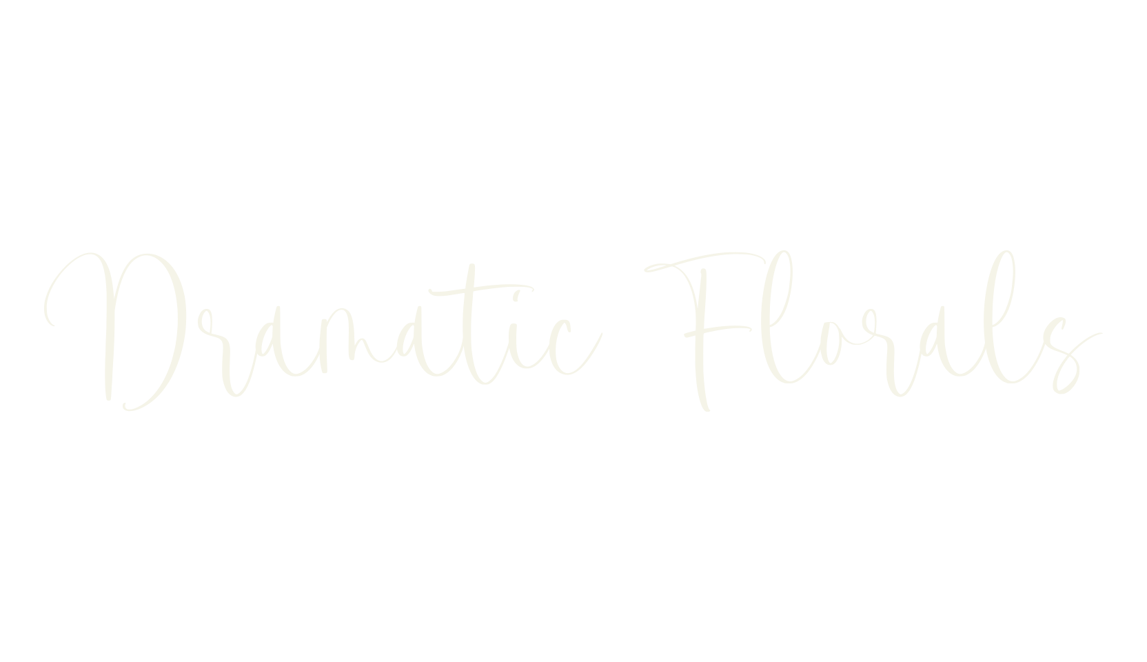 Dramatic Florals, fashion script font preview