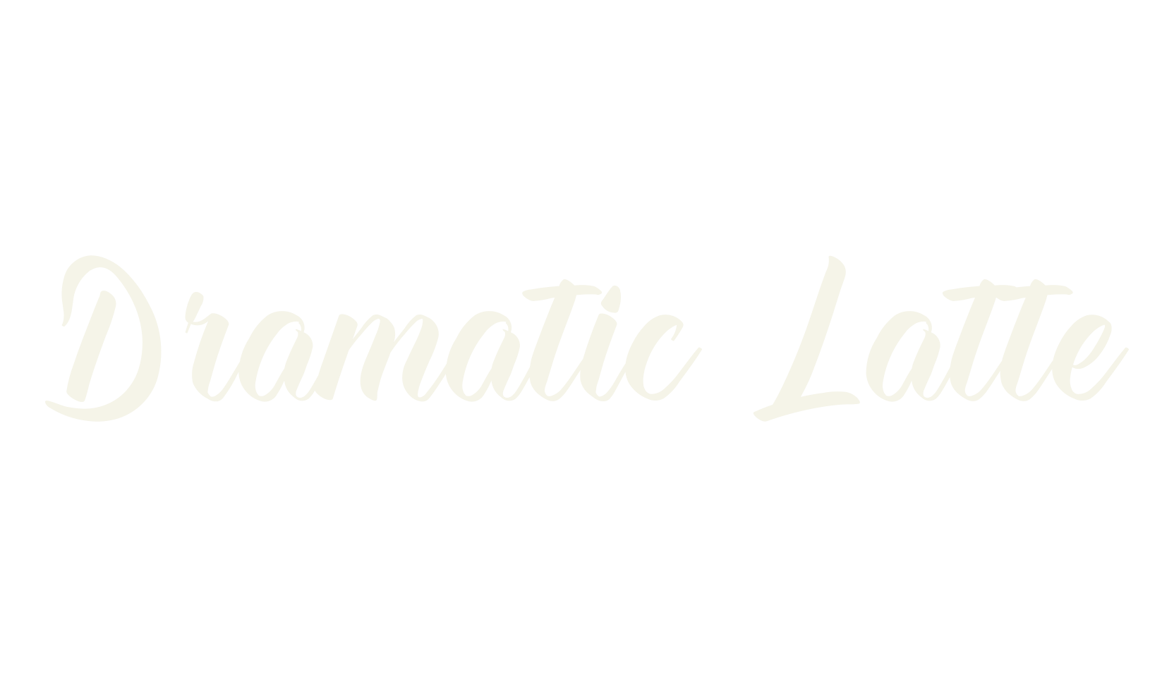Dramatic Latte, lettering font preview