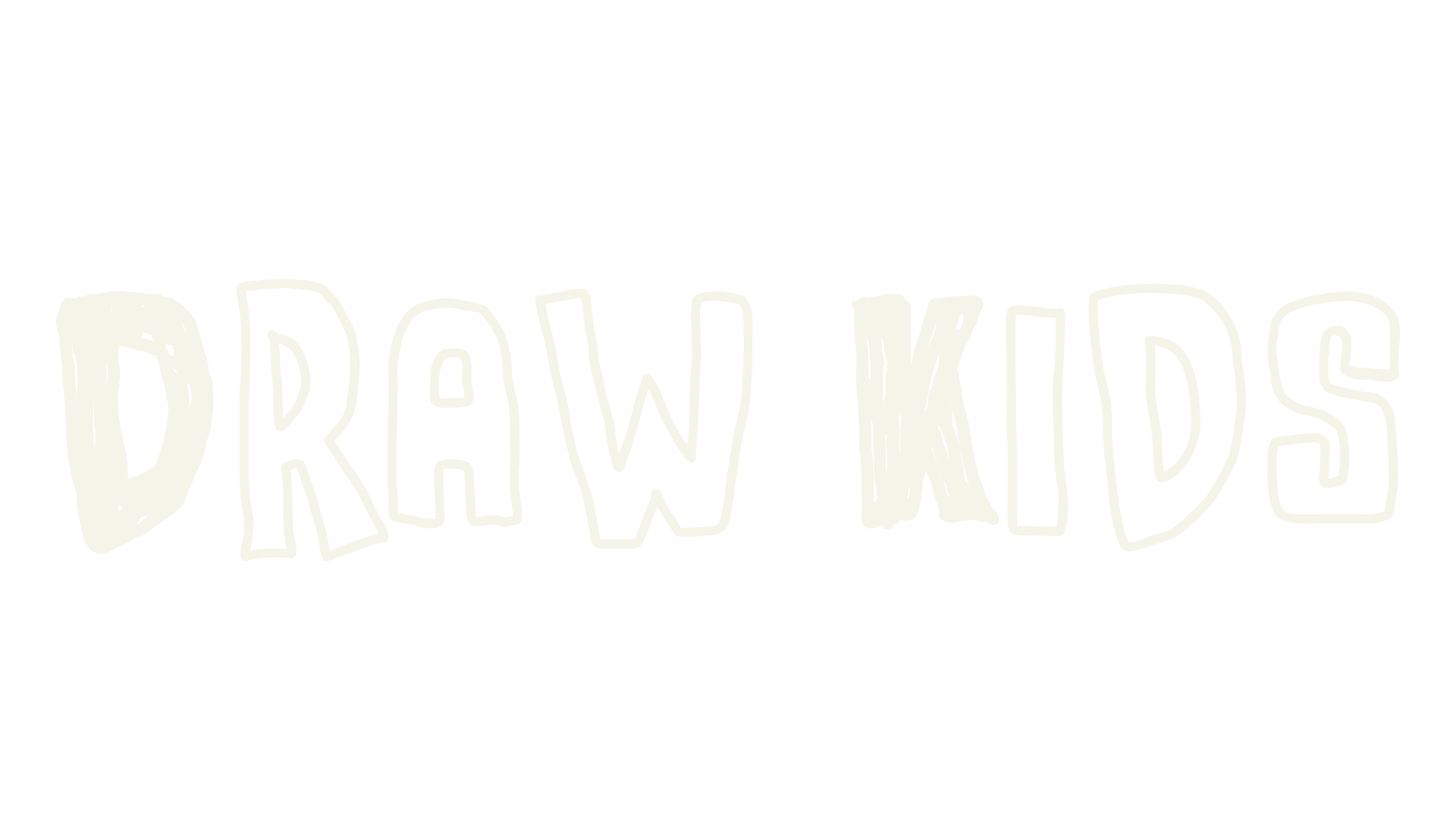Draw Kids, handwritten font preview