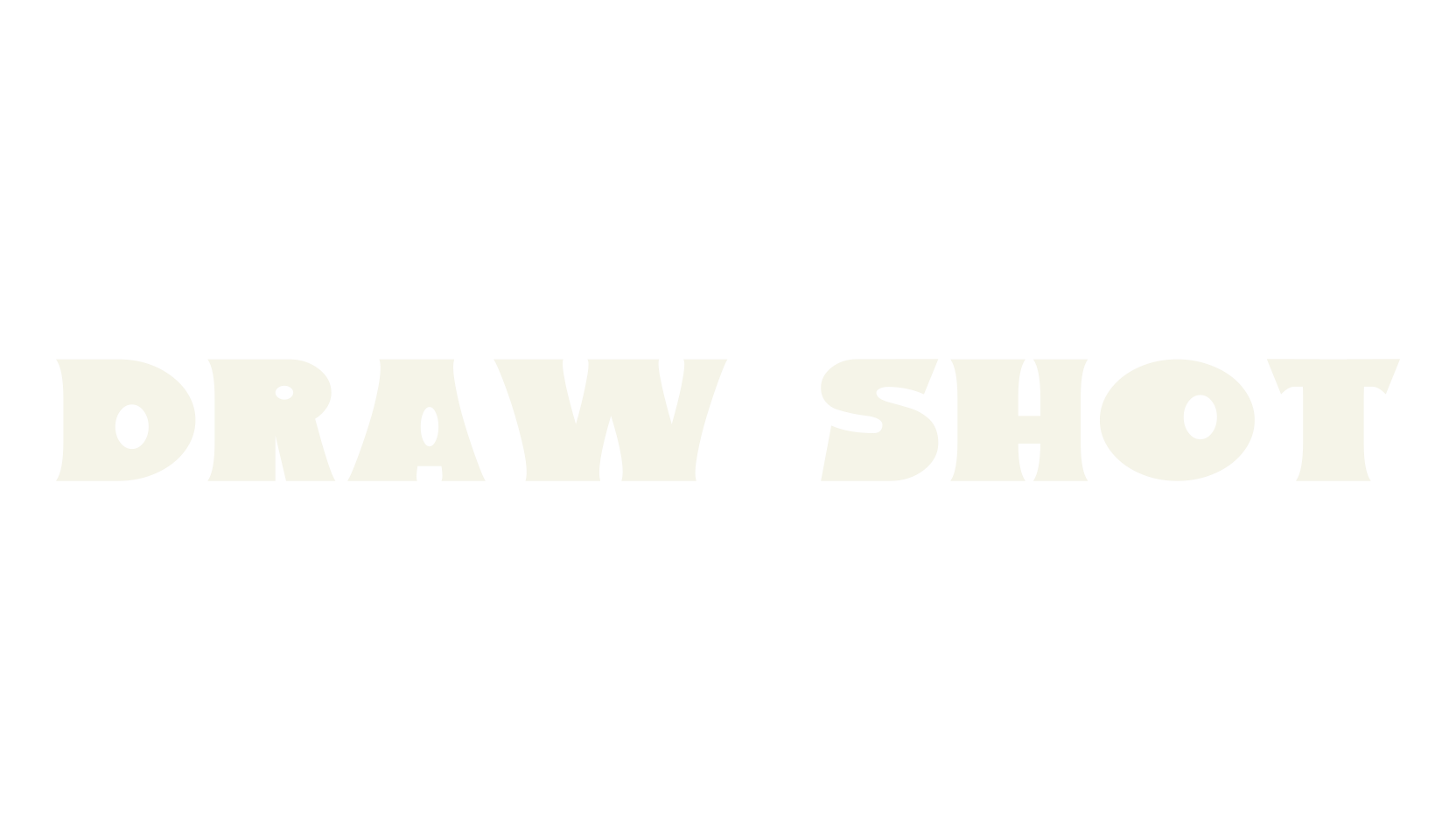 Draw Shot, bold font preview