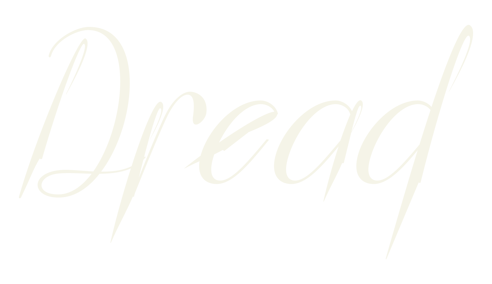 Dread, brush font preview