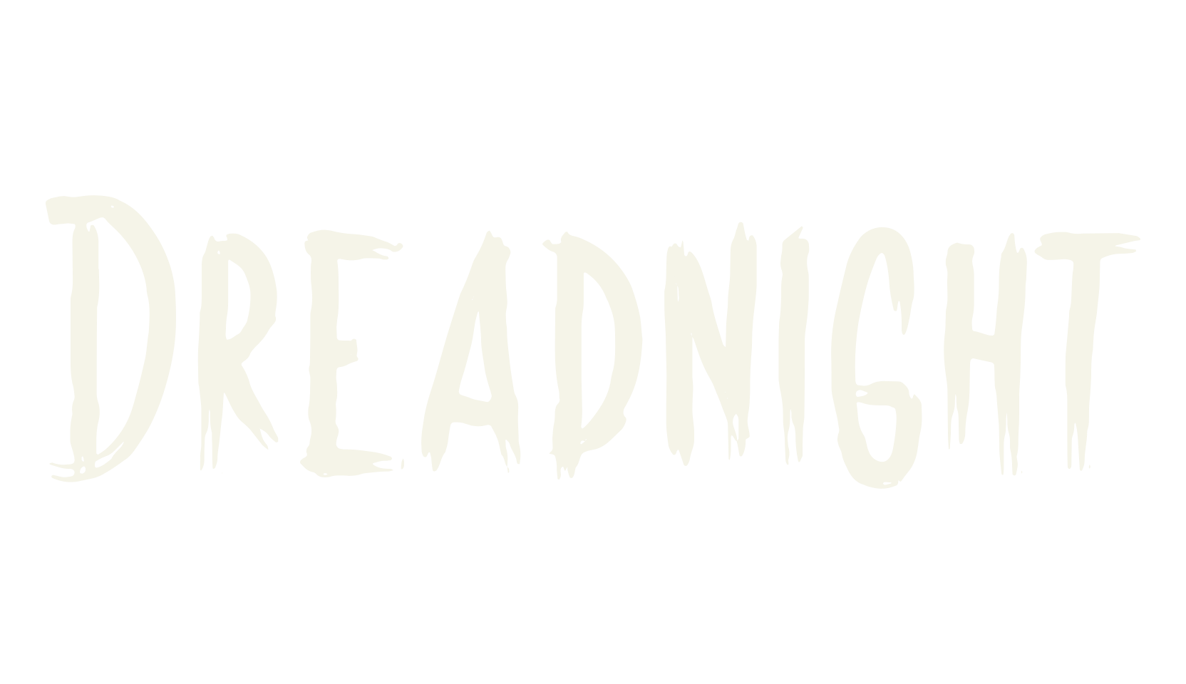 Dreadnight, horror font preview