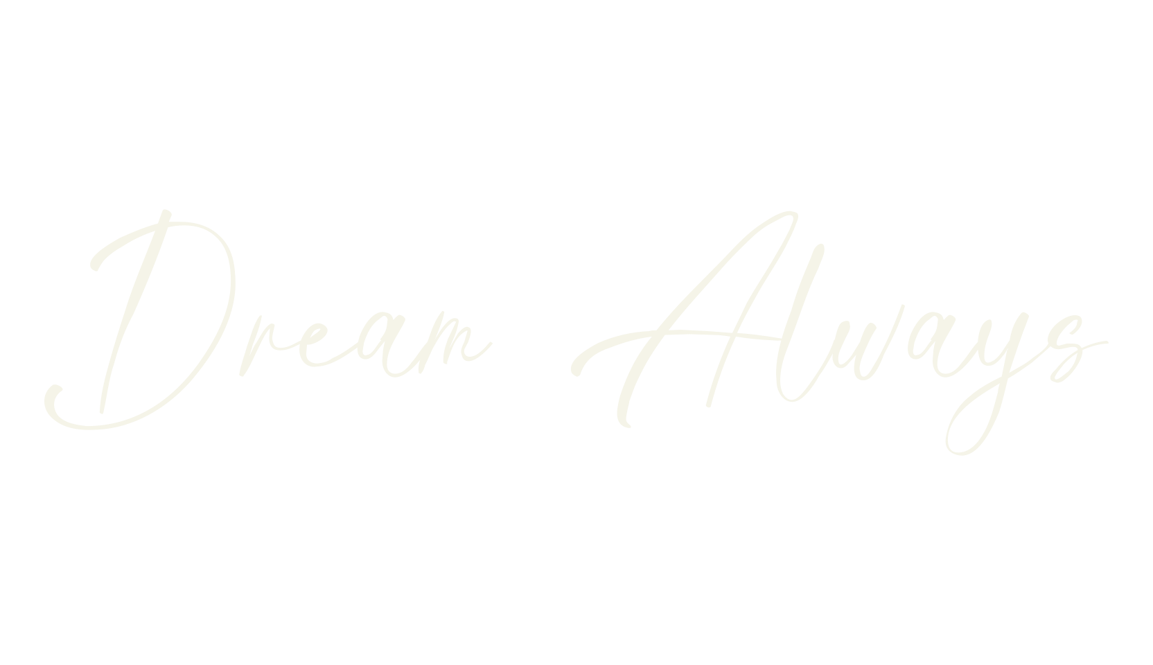 Dream Always, retro font preview