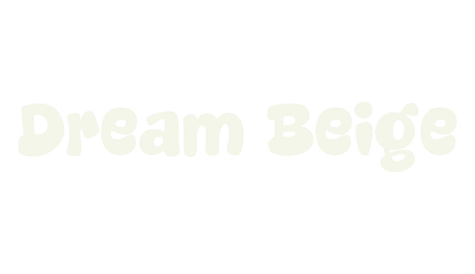Dream Beige, display market font preview