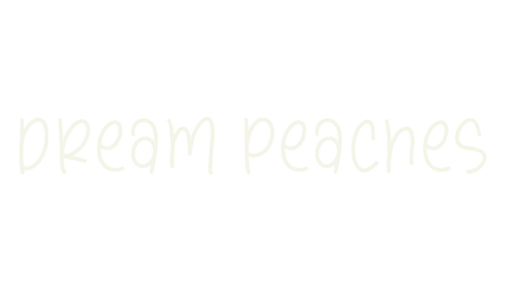 Dream Peaches, fashion script font preview
