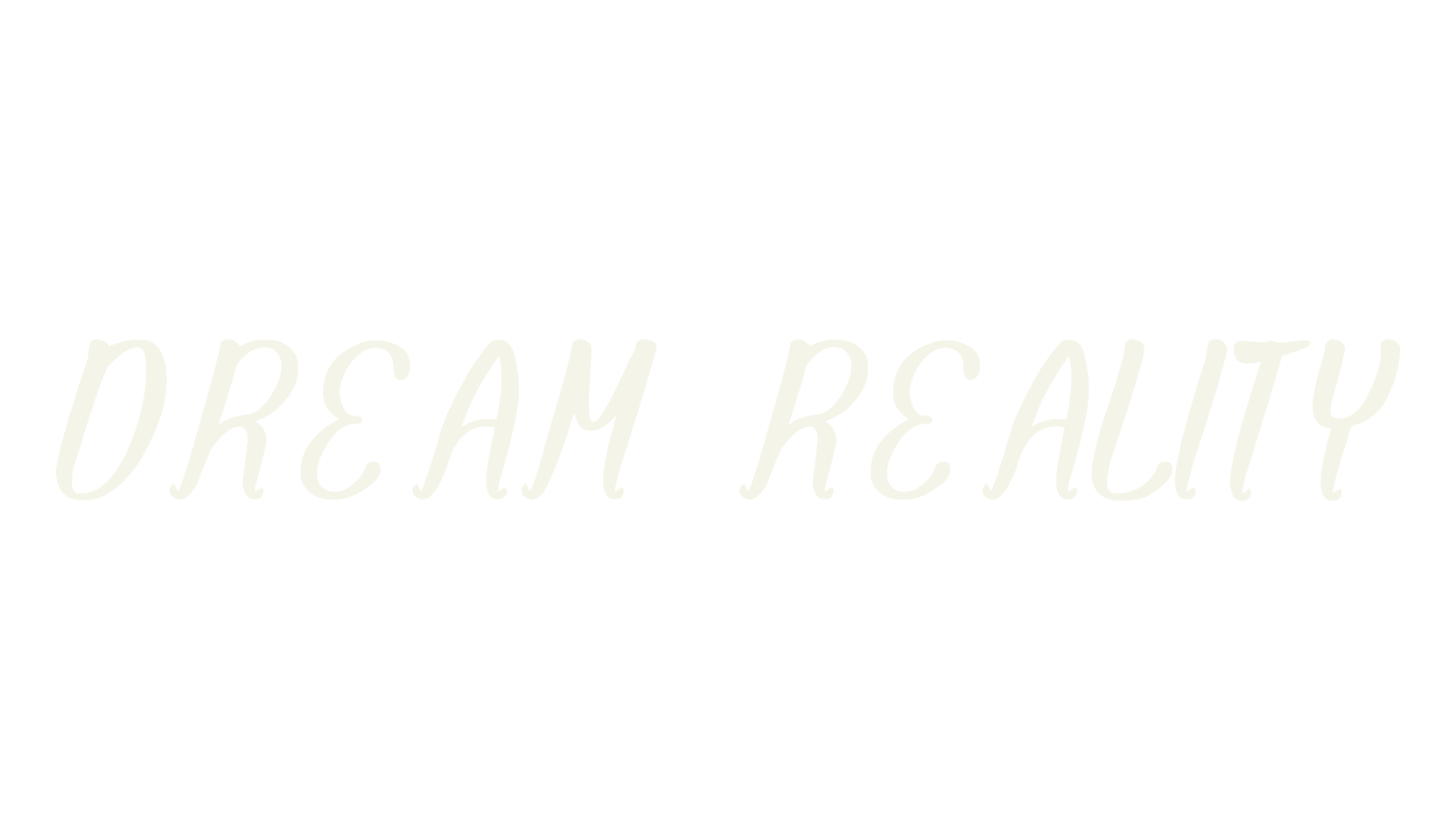 DREAM REALITY, fashion script font preview