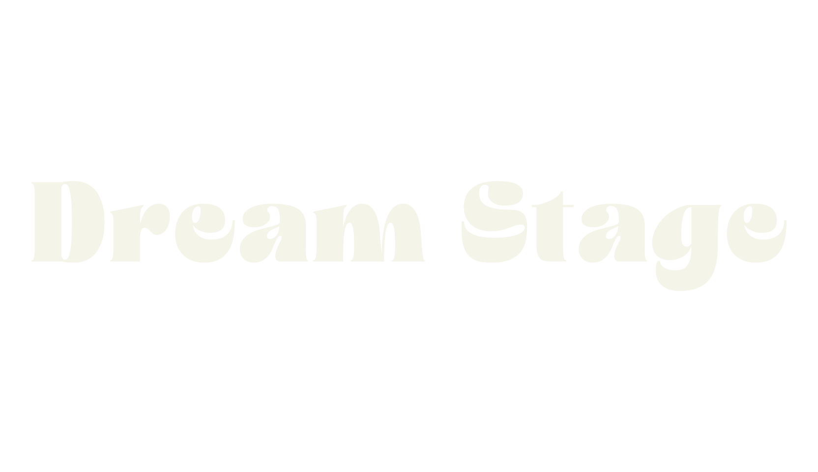Dream Stage, psychedelic font preview