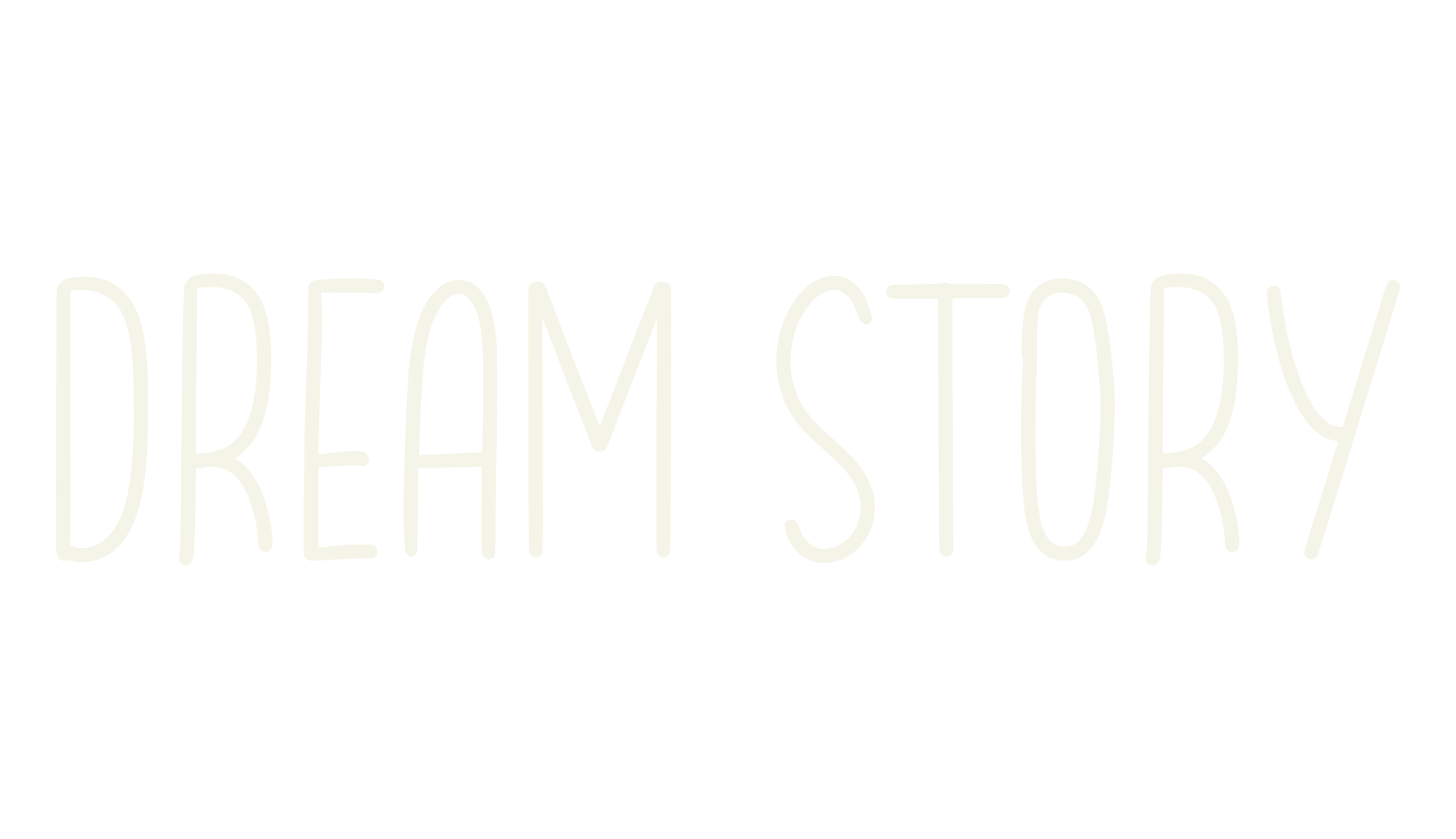 Dream Story, handwriting font preview