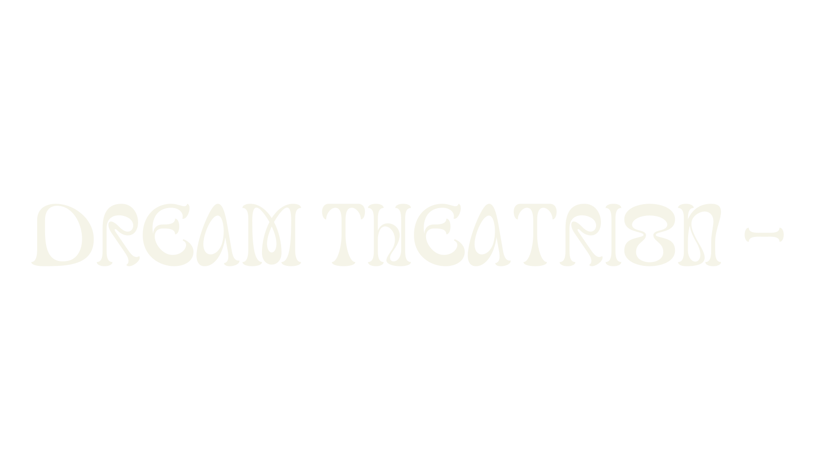 Dream theatrion -, whimsical font preview