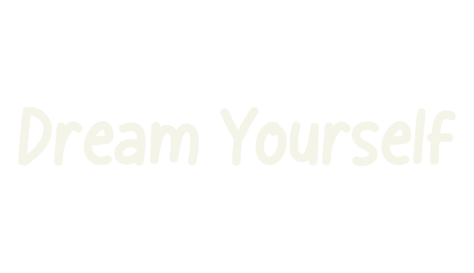 Dream Yourself, cute font preview