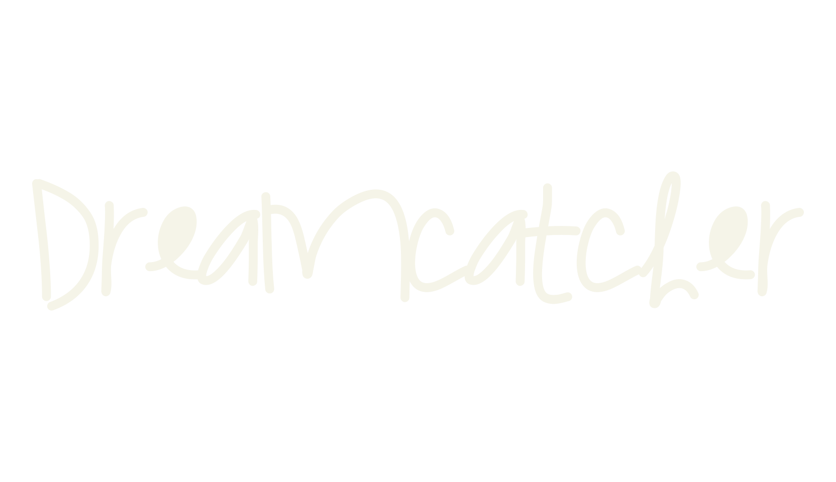 DreamCatcher, handwritten font preview
