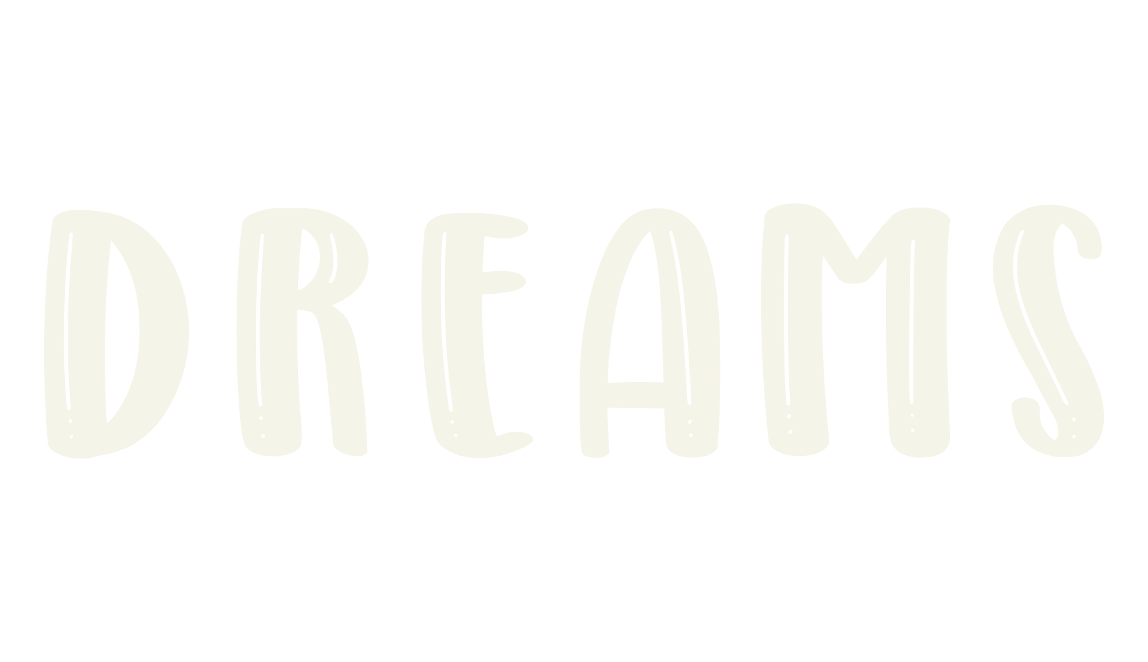 DREAMS, easter font preview