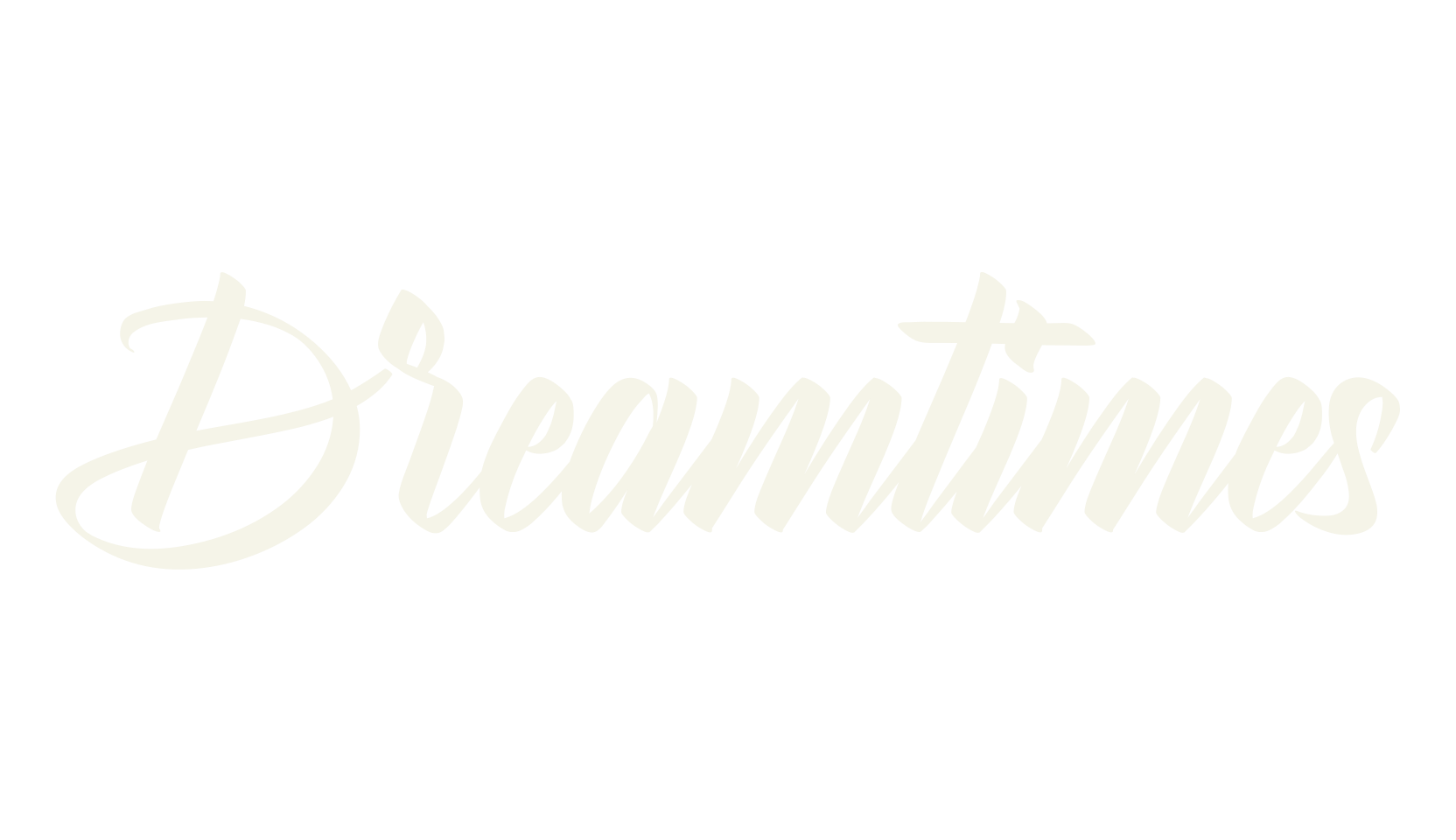 Dreamtimes, cursive font preview