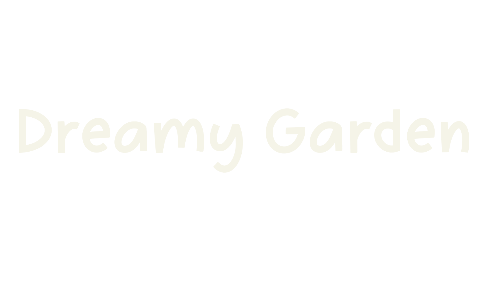 Dreamy Garden, modern font preview