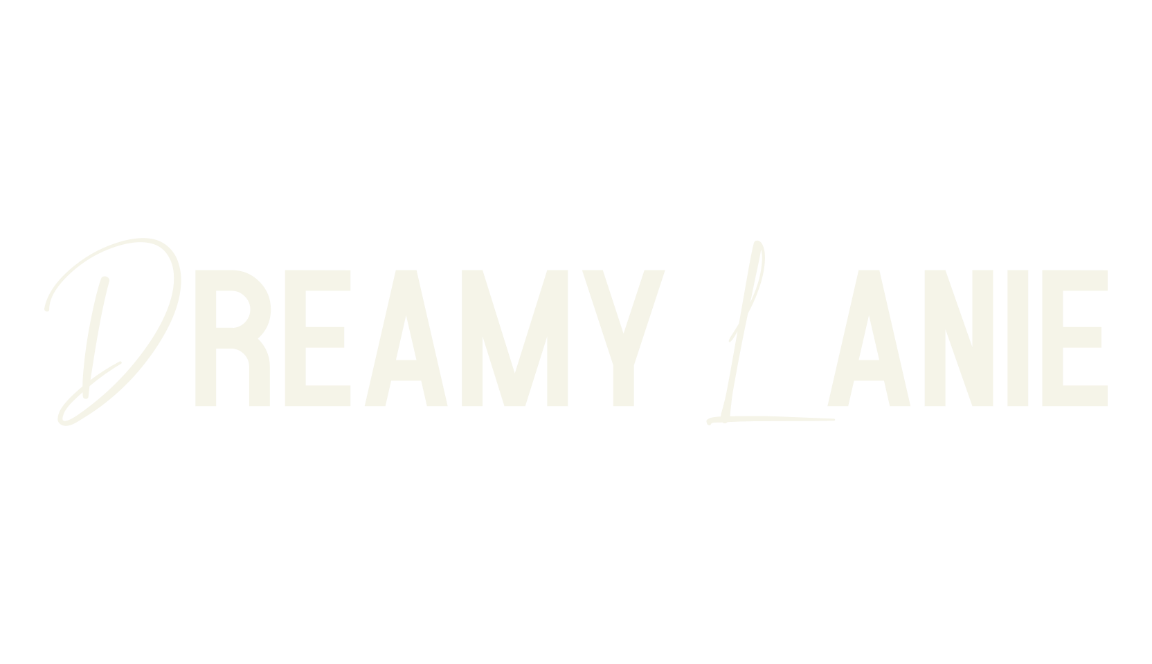Dreamy Lanie, cursive font preview