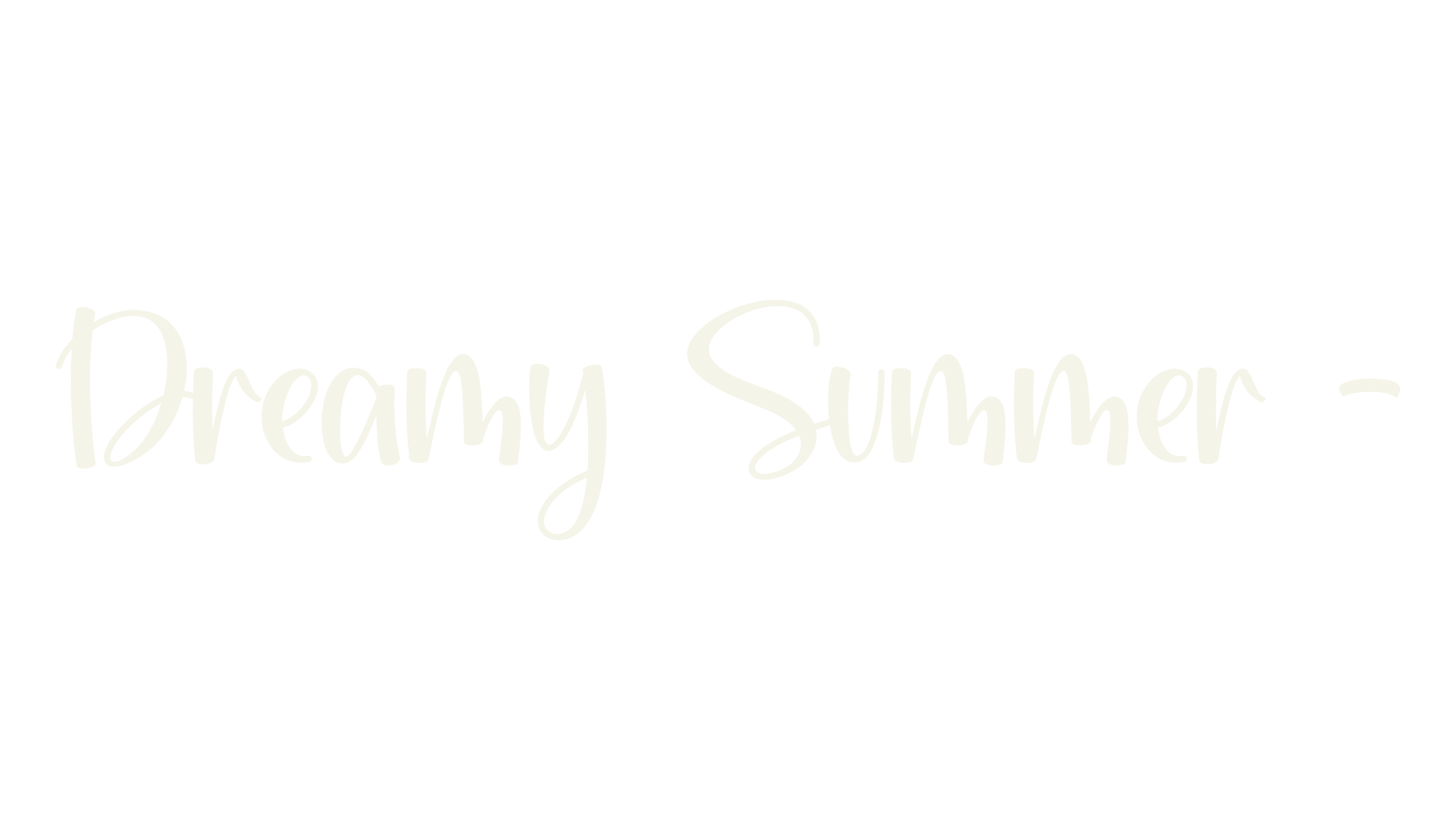 Dreamy Summer -, autumn font preview