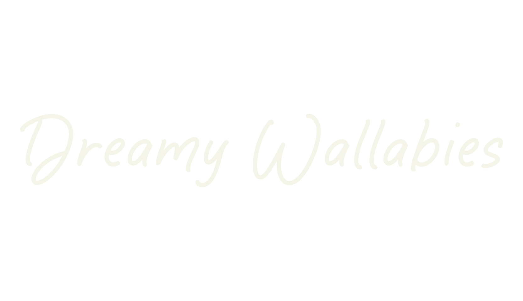 Dreamy Wallabies, cute font preview