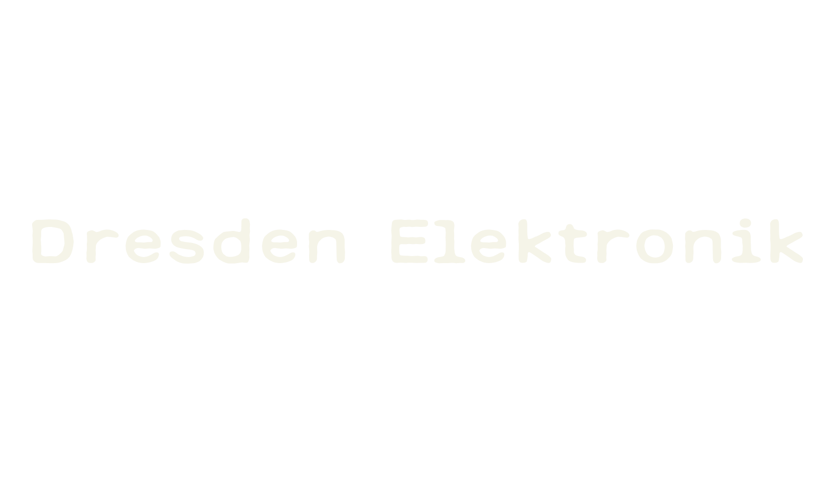 Dresden Elektronik, typewriter font preview