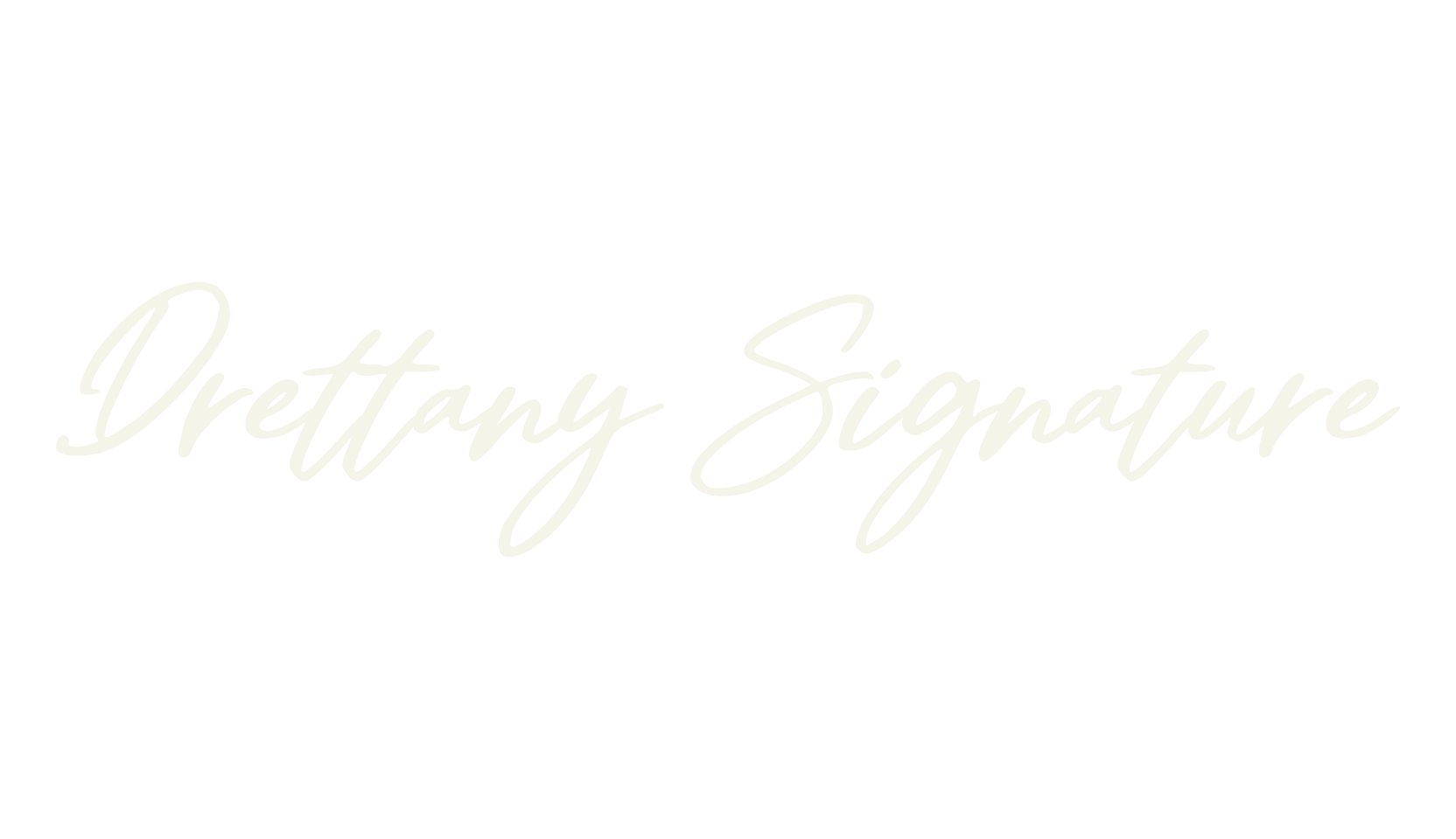 Drettany Signature, signature font preview