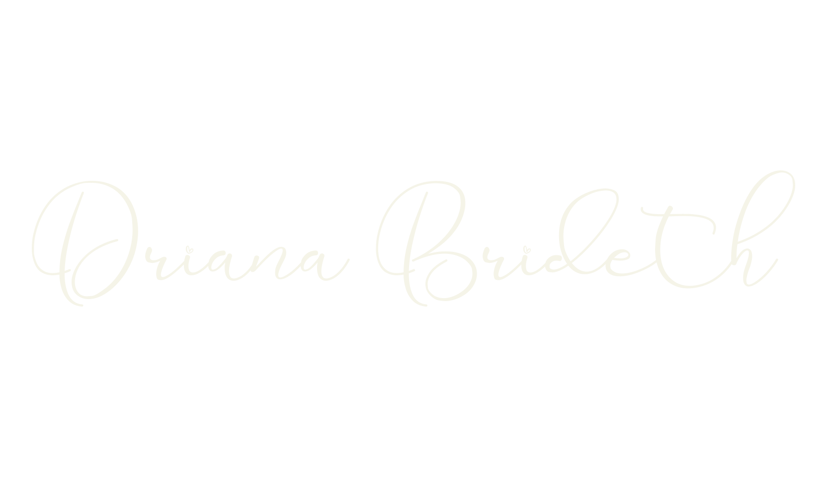 Driana Brideth, calligraphy font preview