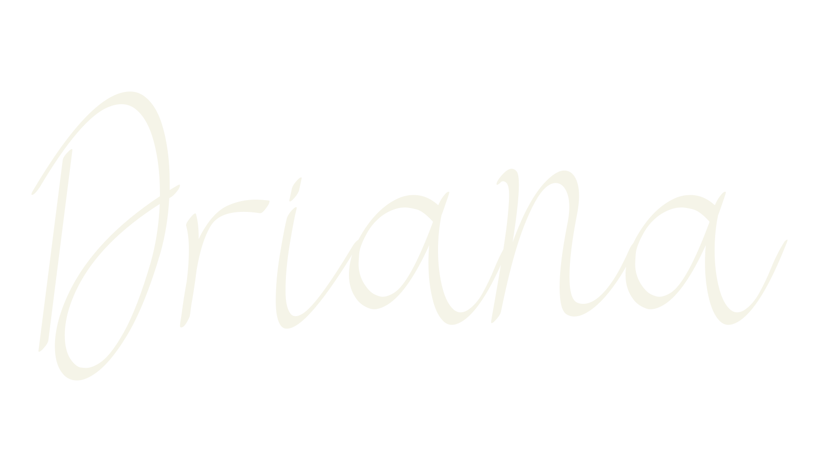 Driana, handwriting font preview