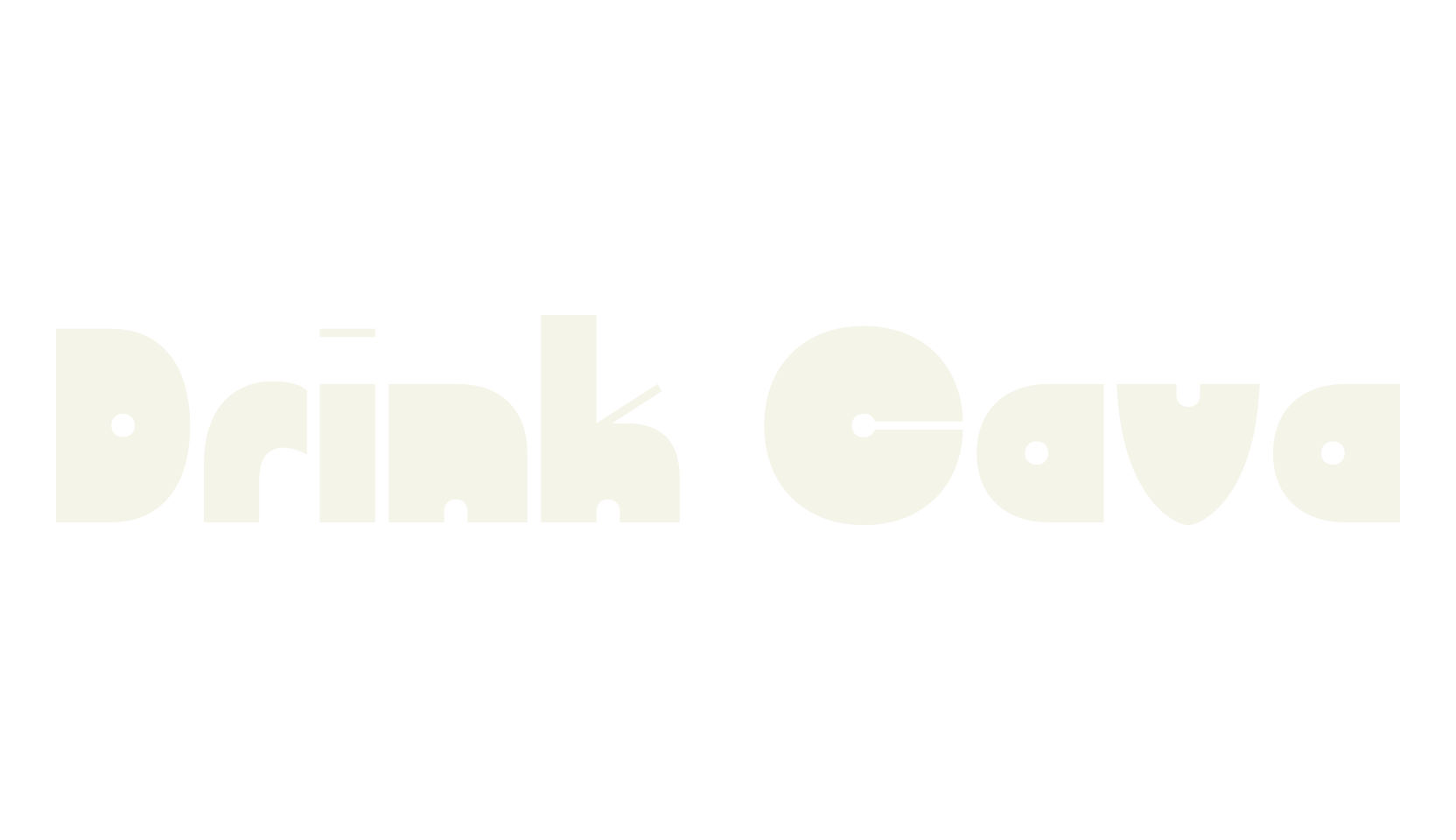 Drink Cava, logo font preview