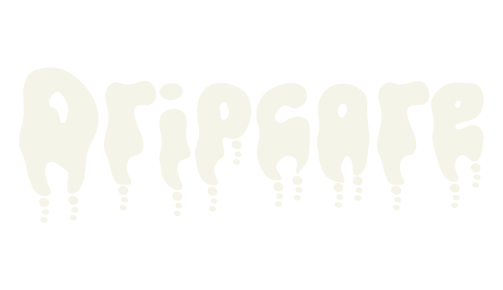Dripcore, tattoo font preview