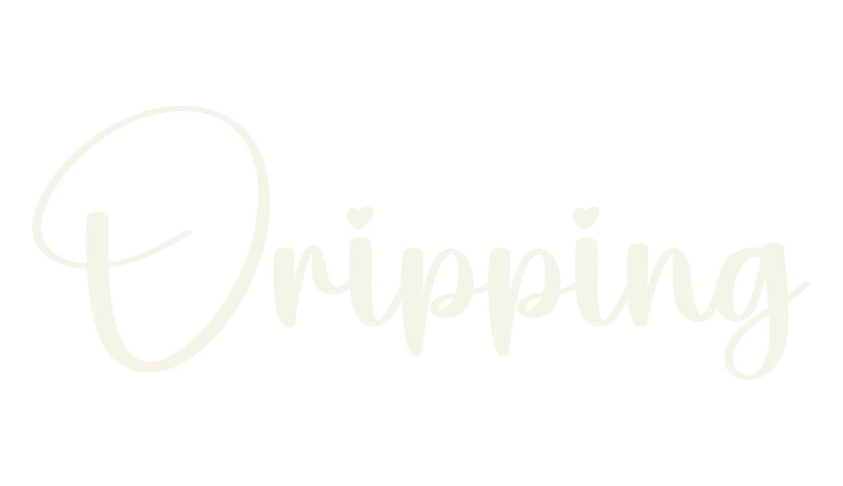 Dripping, calligraphy font preview