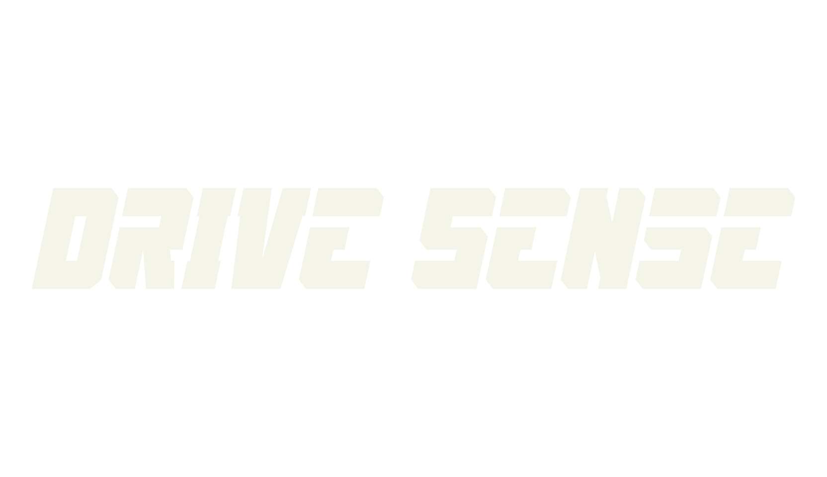 Drive Sense, racing font preview