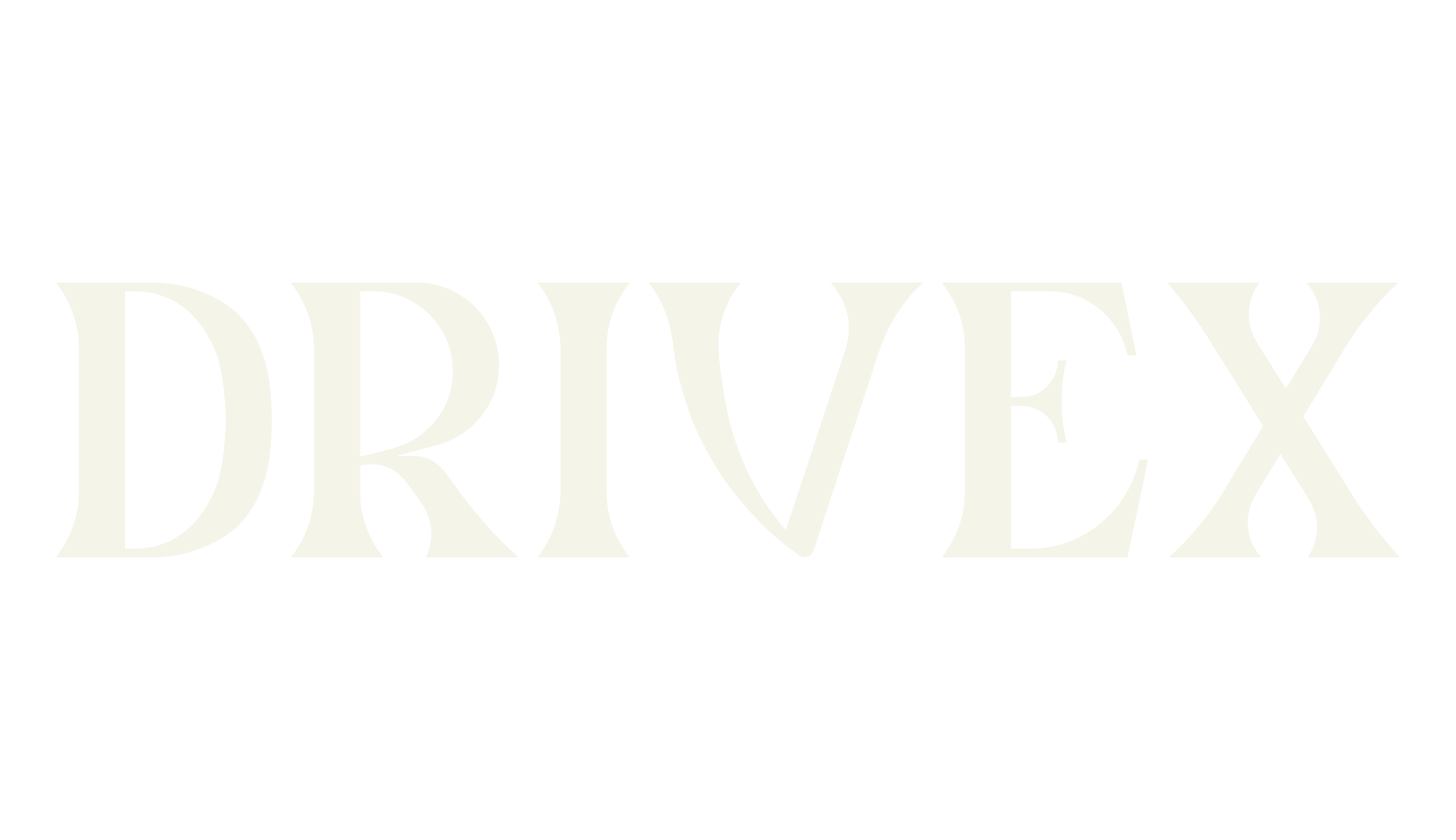 Drivex, serif font preview