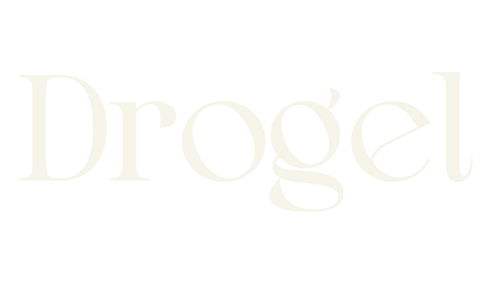 Drogel, modern font preview