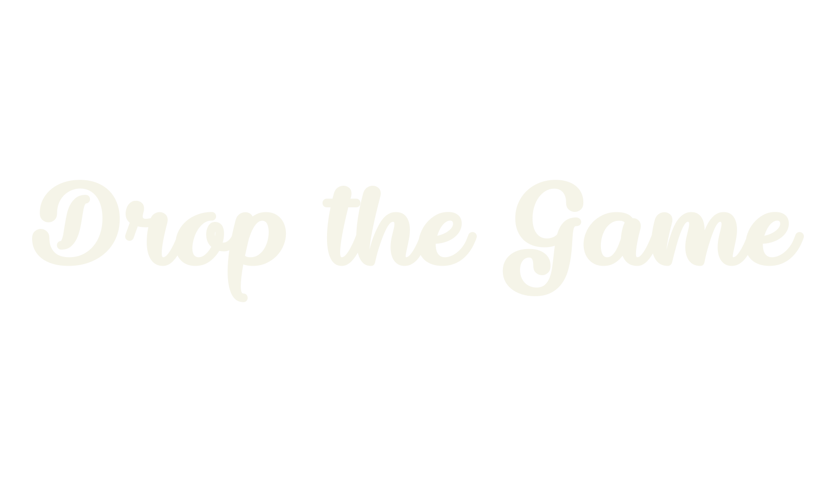Drop the Game, fashion script font preview