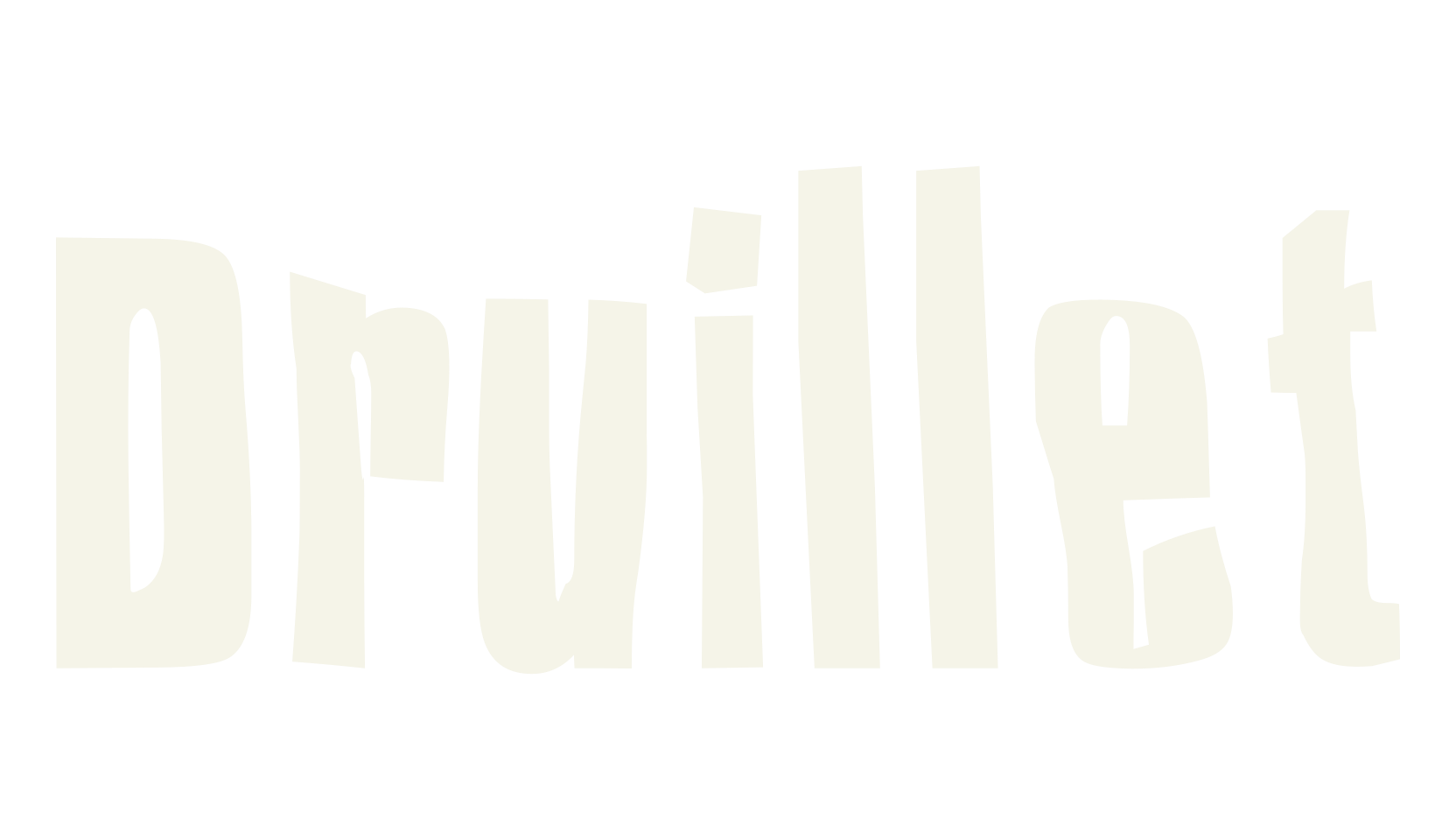 Druillet, grunge font preview