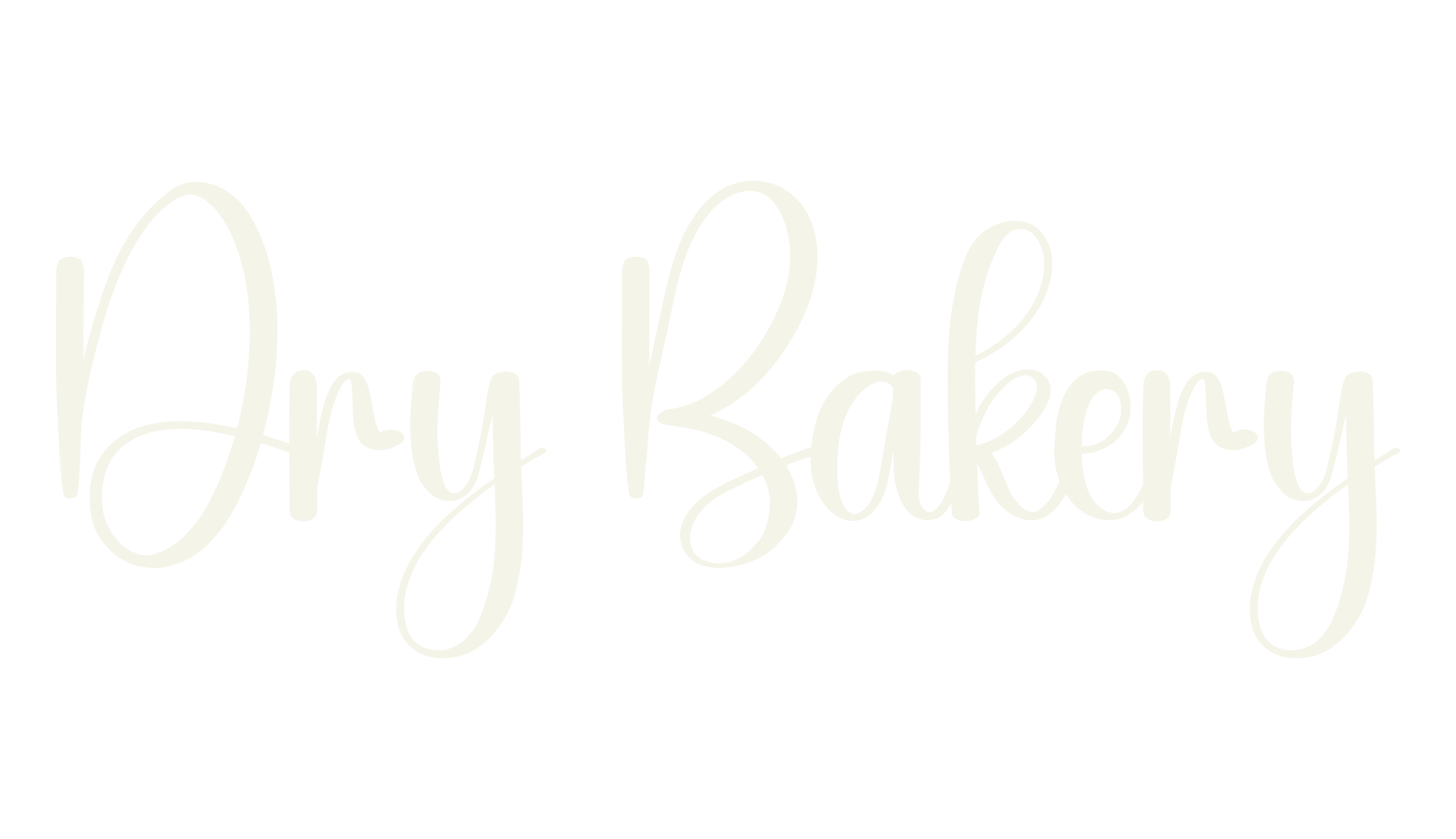 Dry Bakery, calligraphy font preview