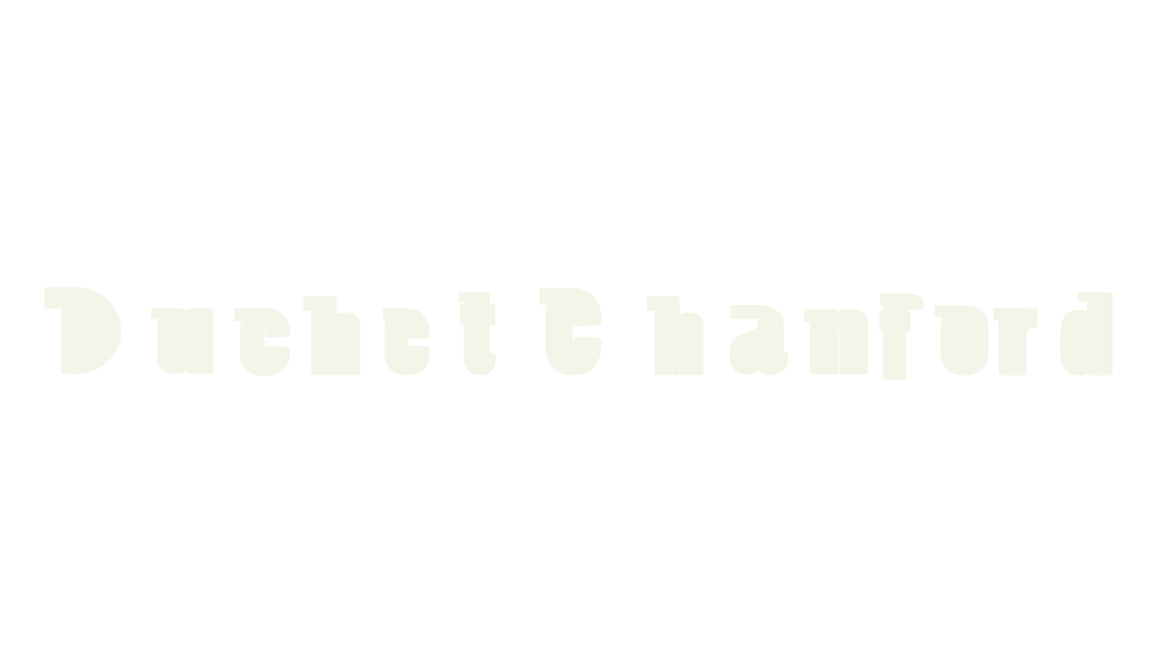 Duchet Chanford, graphic font preview