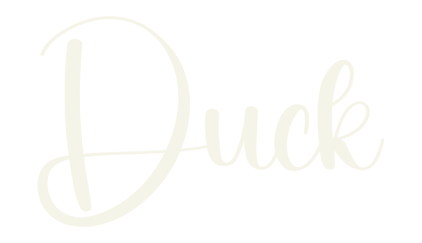 Duck, fashion script font preview