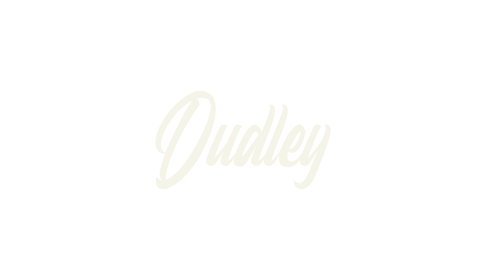 Dudley, cursive font preview